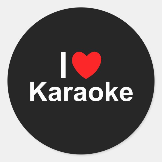 Karaoke Classic Round Sticker (Front)