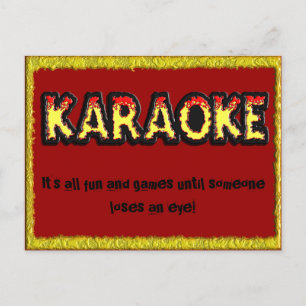 Karaoke Danger - Postcard