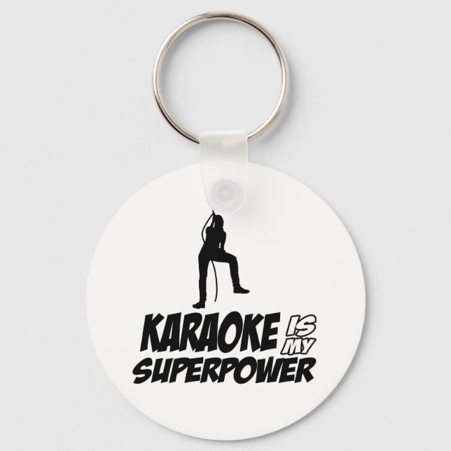 Karaoke designs key ring (Front)