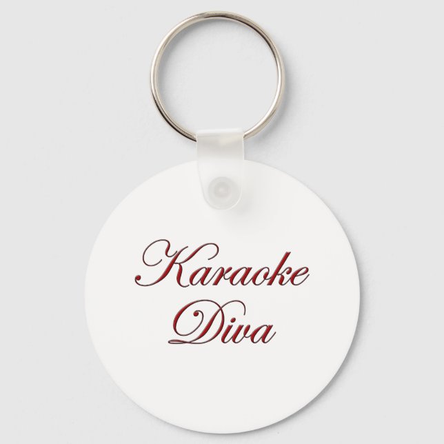 Karaoke Diva Key Ring (Front)