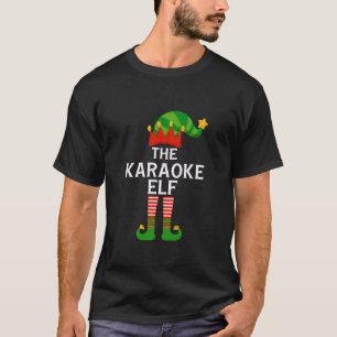 Karaoke Elf Matching Family Group Christmas Long S T-Shirt