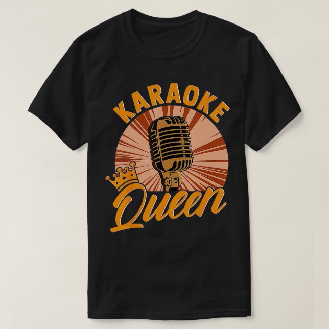 Karaoke  Funny Singing Music Song Sing Along Gift  T-Shirt (Design Front)