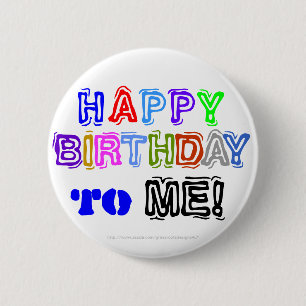 KARAOKE HAPPY BIRTHDAY TO ME! Customise It!-Light 6 Cm Round Badge