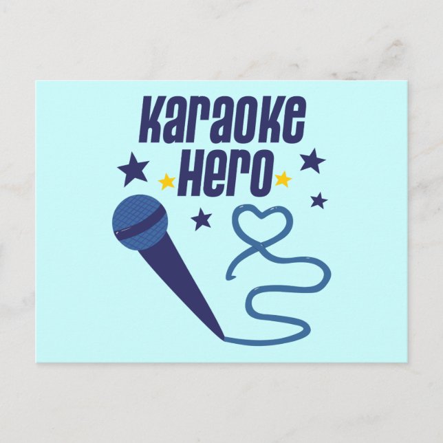 Karaoke Hero Postcard (Front)