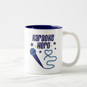 Karaoke Hero Two-Tone Coffee Mug