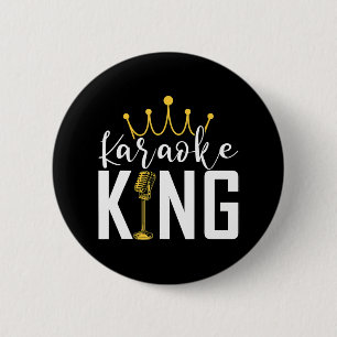 Karaoke King Funnyingers Music Makers 6 Cm Round Badge