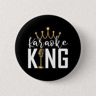 Karaoke King Funnyingers Music Makers 6 Cm Round Badge