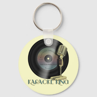 Karaoke King Key Ring