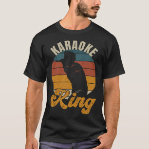 Karaoke King Music Singer Retro Vintage T-Shirt