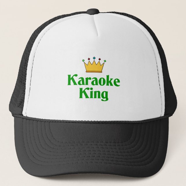 Karaoke King Trucker Hat (Front)