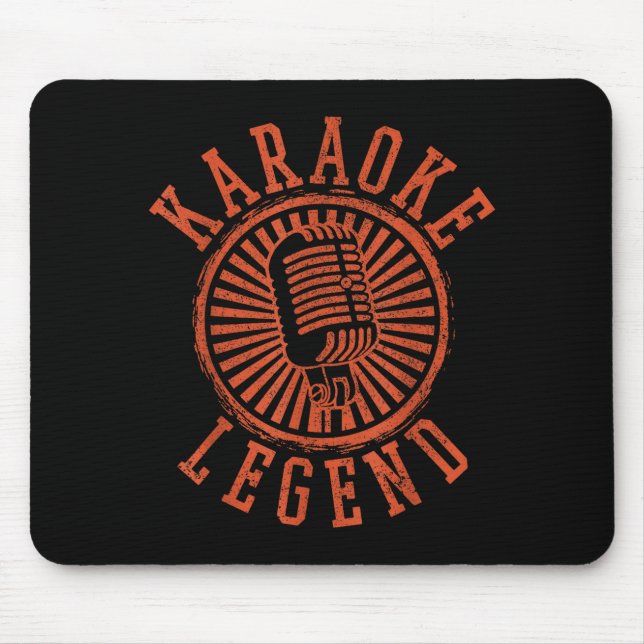 Karaoke Legend - Singing Microphone Party Singer G Mouse Mat (Front)