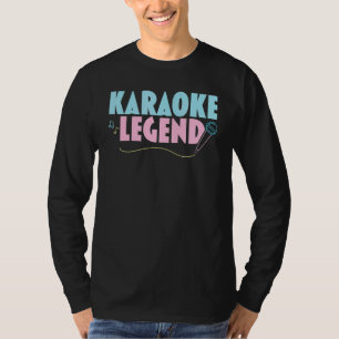 Karaoke Legend Song Lyrics Professional Singer Sin T-Shirt