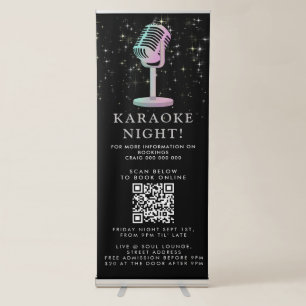 Karaoke Music Talent Show Promotional Event Retractable Banner