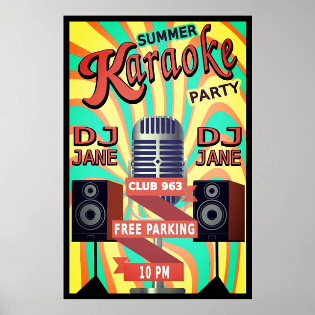 karaoke night poster (Front)