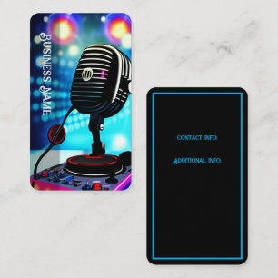 Karaoke Nights Business Card