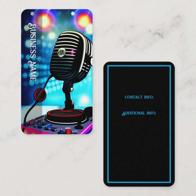 Karaoke Nights Business Card (Front/Back)