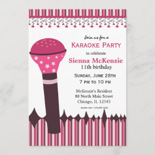Karaoke Nights Invitation
