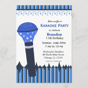 Karaoke Nights Invitation