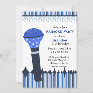 Karaoke Nights Invitation