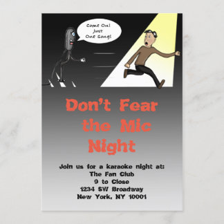 Karaoke/Open Mic Invitation