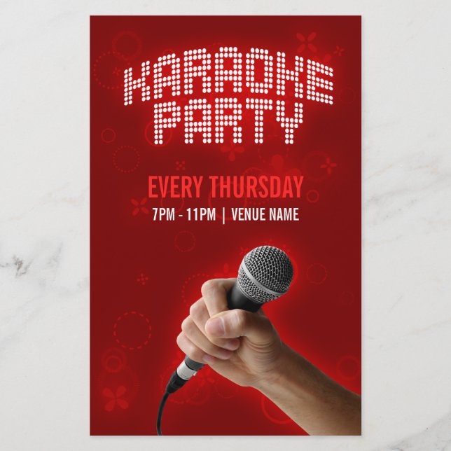Karaoke Party flyer (Front)