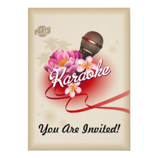 Luxury 11 Karaoke Card Invitation