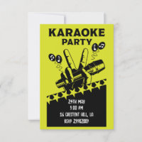 Karaoke Party Invite