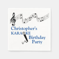 Karaoke Party Musical Scale Microphone Blue