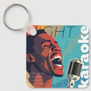 Karaoke party show key ring