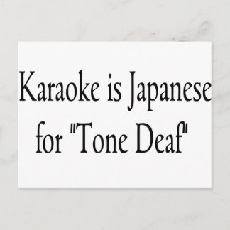 Karaoke Postcard