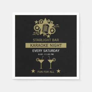 Karaoke Promotion Wall Napkin