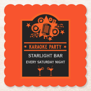 Karaoke Promotion Wall Paper Coaster