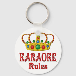 KARAOKE RULES KEY RING