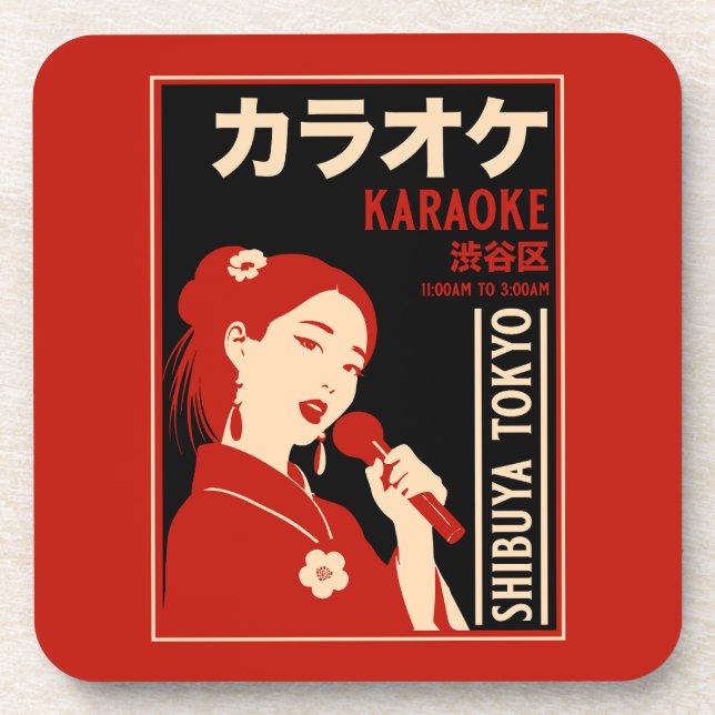 Karaoke Shibuya Tokyo Coaster (Front)