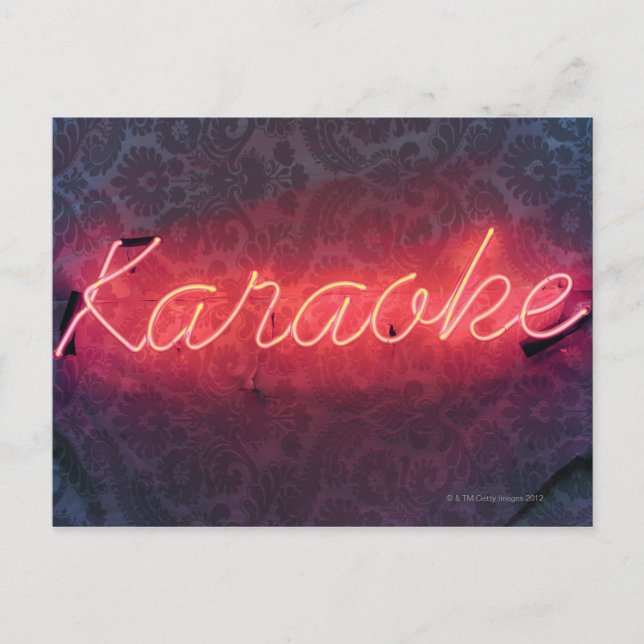 Karaoke Sign Postcard (Front)