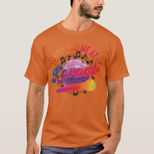 Karaoke Singer 80s Retro Disco friends T-Shirt