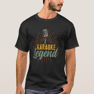 Karaoke Singer 80s Retro Vintage Karaoke Legend T-Shirt