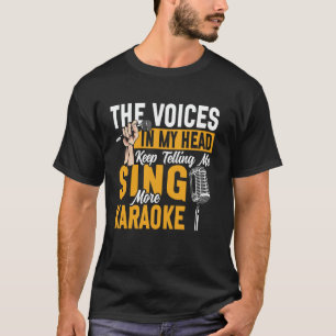 Karaoke Singer 80s Retro Vintage The Voices In My T-Shirt