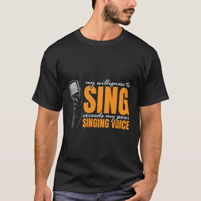 Karaoke Singer Singing Expert Karaoke Nights T-Shirt (Front)