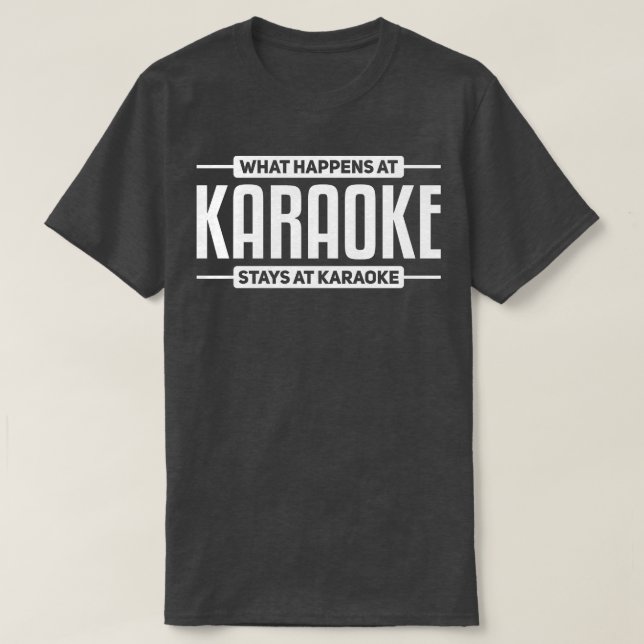Karaoke Singers Singing T-Shirt (Design Front)