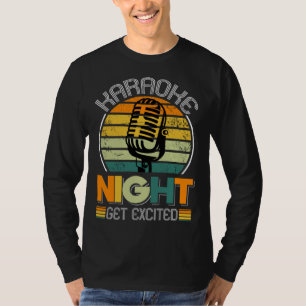 Karaoke Singing Microphone Singer Karaoke Night T-Shirt