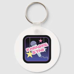 karaoke star key ring