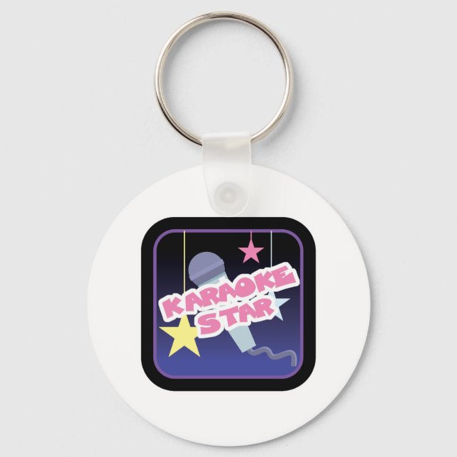 karaoke star key ring (Front)