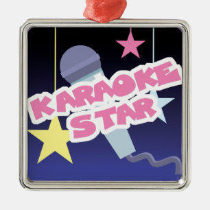 karaoke star metal tree decoration