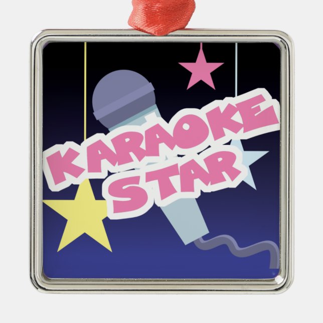 karaoke star metal tree decoration (Front)