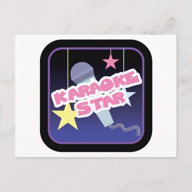 karaoke star postcard (Front)