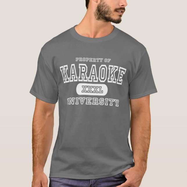 Karaoke University Dark T-Shirt (Front)