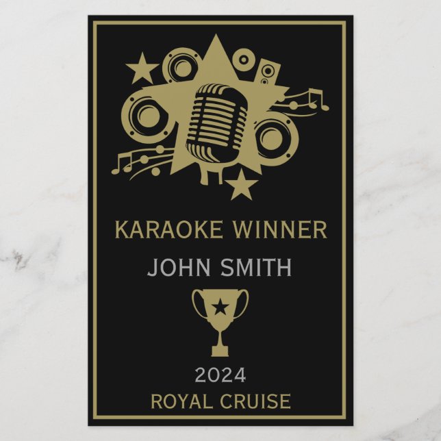 Karaoke Winner (Front)