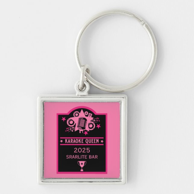 Karaoke Winner Key Ring (Front)