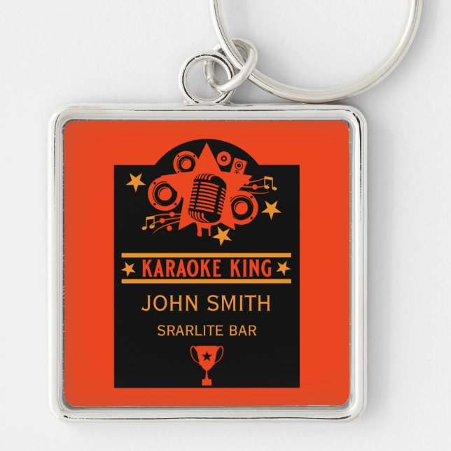 Karaoke Winner Key Ring (Front)